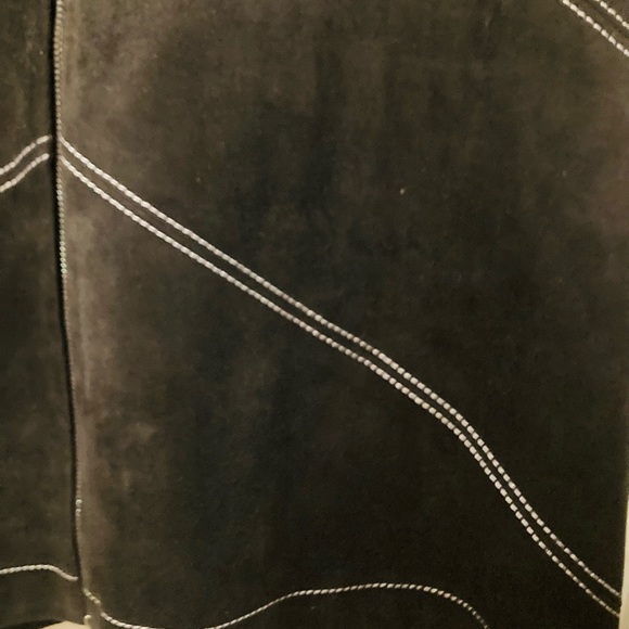 Black suede BCBG Maxazria dress - Picture 7 of 8